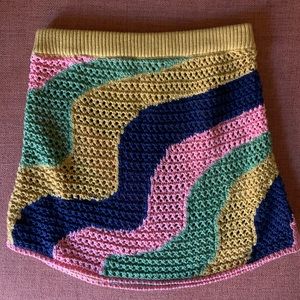 Free People Mila crochet mini skirt